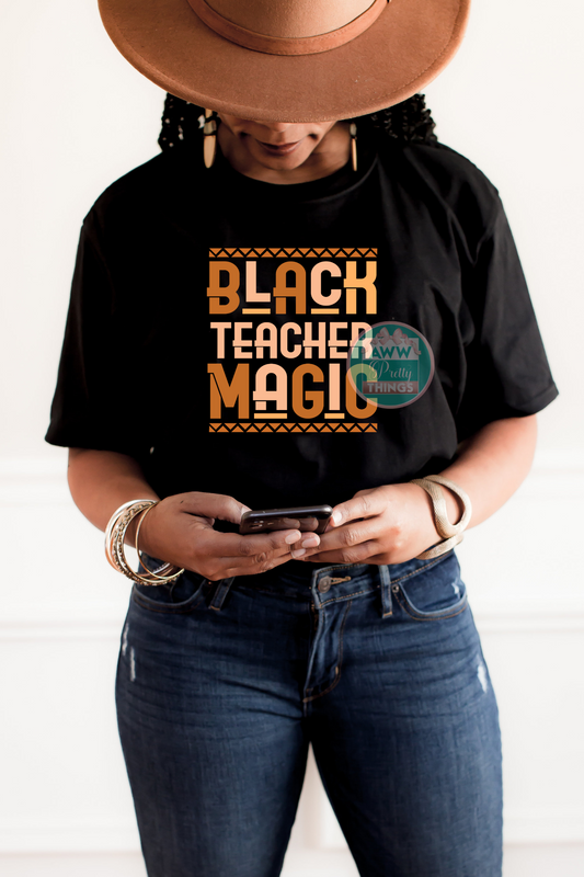 Black Teacher Magic T-Shirt