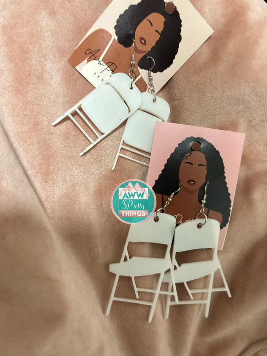 Eff Around And Find Out Chair Earrings