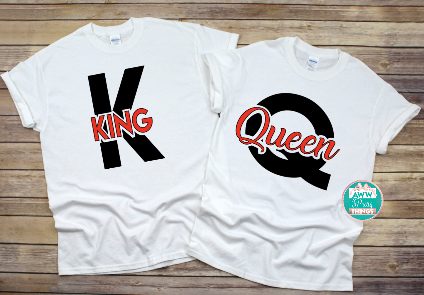 King Queen Couples Shirts
