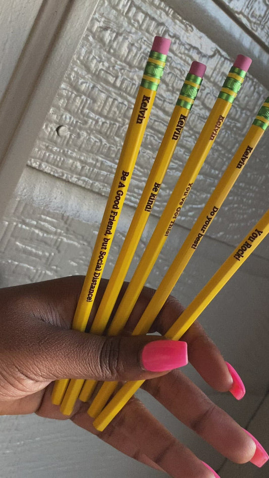 Personalized Engraved Pencils