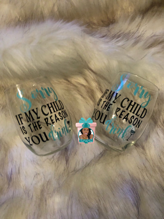 Custom Steam-less Wine Glass