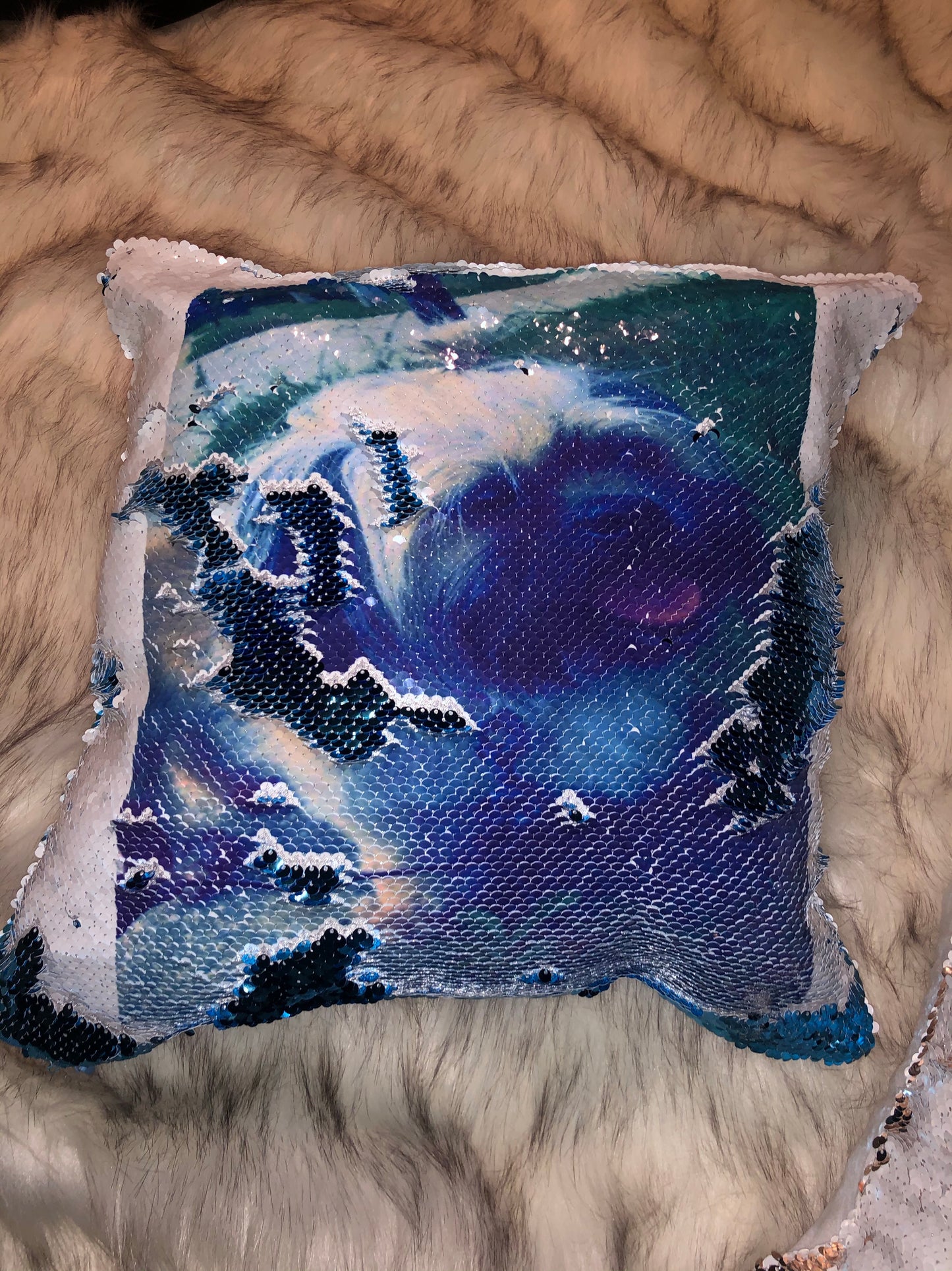 Custom Sequin Pillow