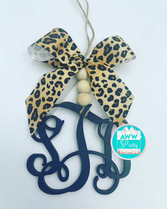 3 Initial Rearview Mirror Car Charm