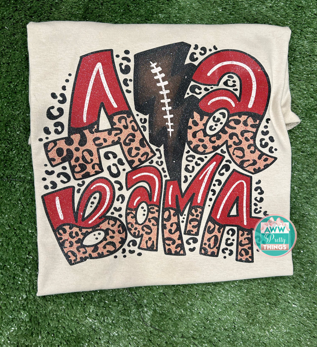 Alabama Football Leopard T-Shirt