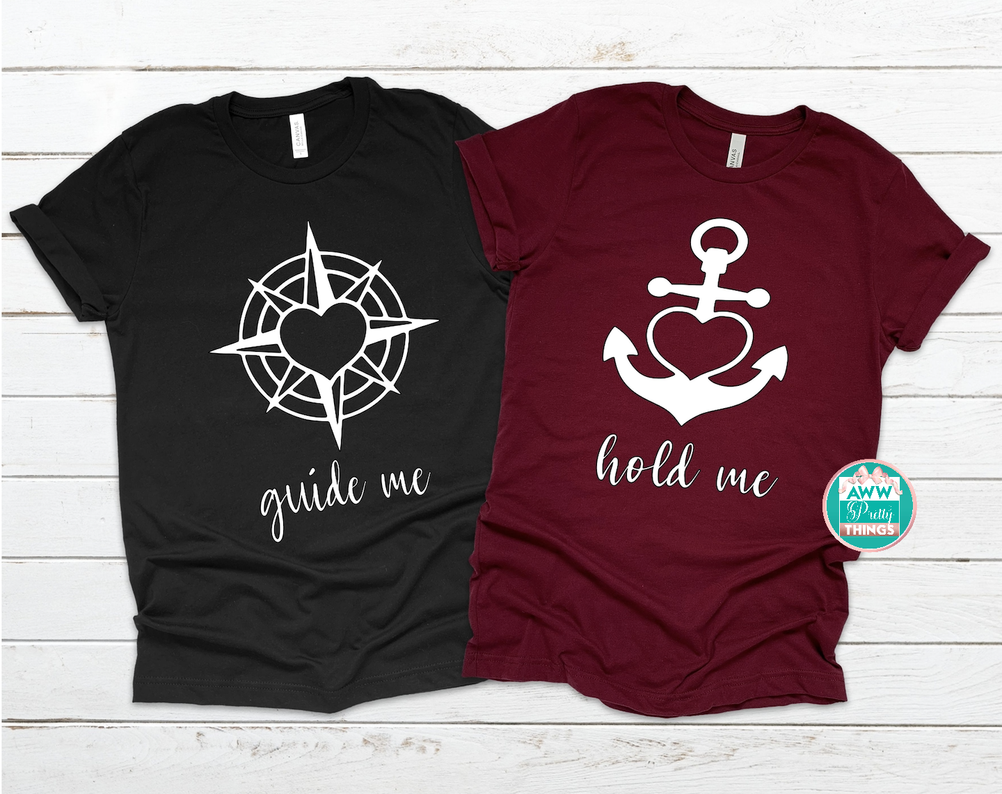 Guide Me Hold Me Couples Shirts
