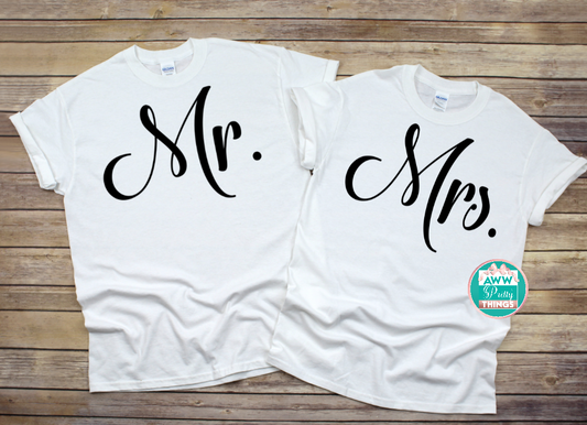 Mr. Mrs. Couples Shirts