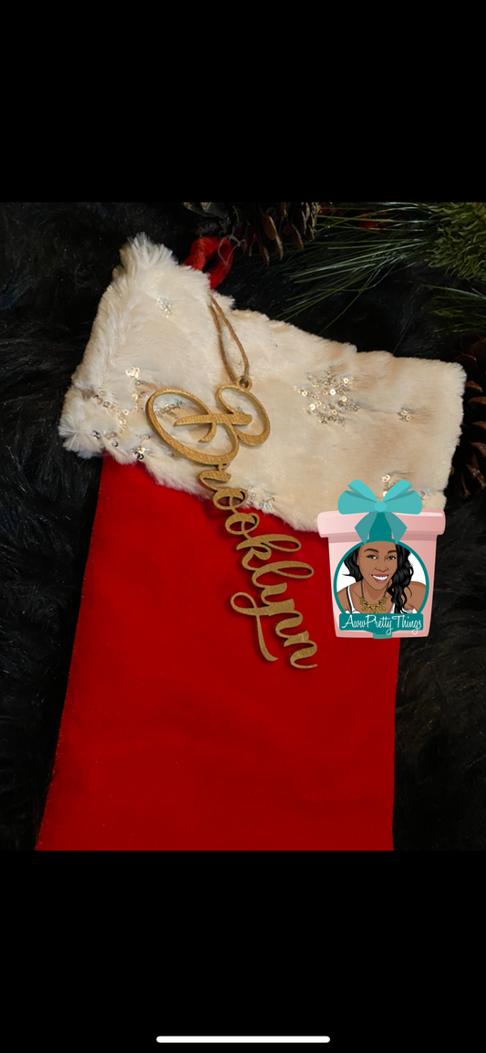 Stocking Name Tag