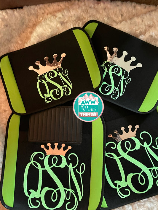 4 Piece Custom Car Mats With Trim