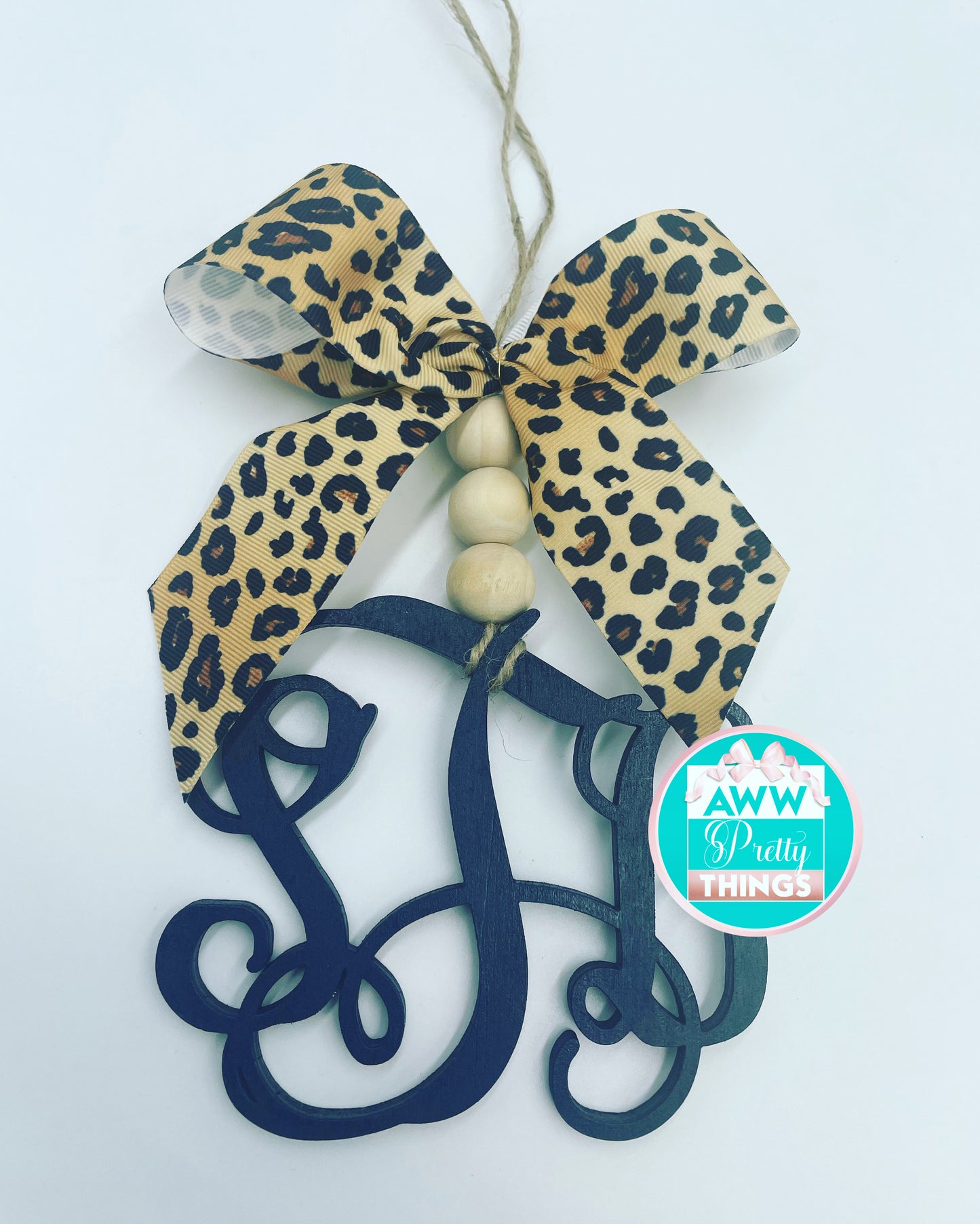 3 Initial Rearview Mirror Car Charm